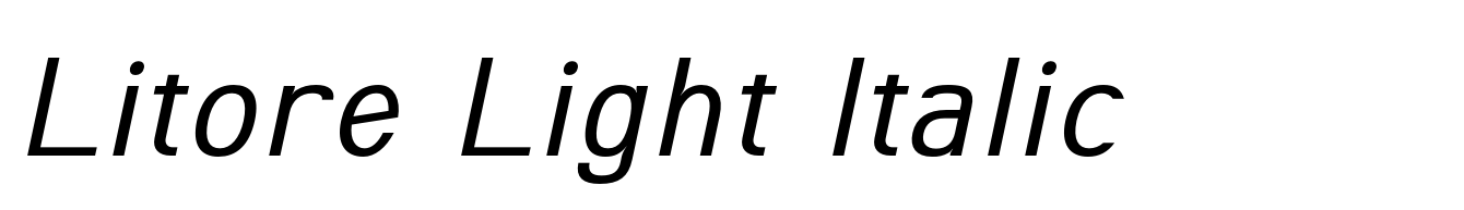 Litore Light Italic